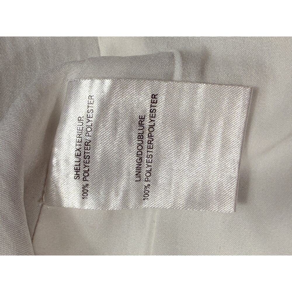 Belle Badgley Mischka white sleeveless dress Sz 10 gold embroidery sequin - Picture 12 of 13